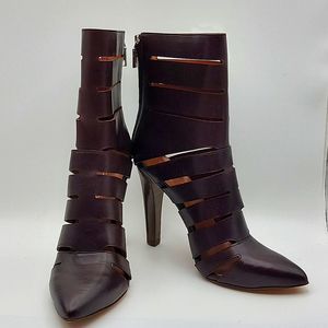 NWOT!!! Rebecca Minkoff "Derea" Leather Heeled Boot.  SIZE 9.5M.  S906